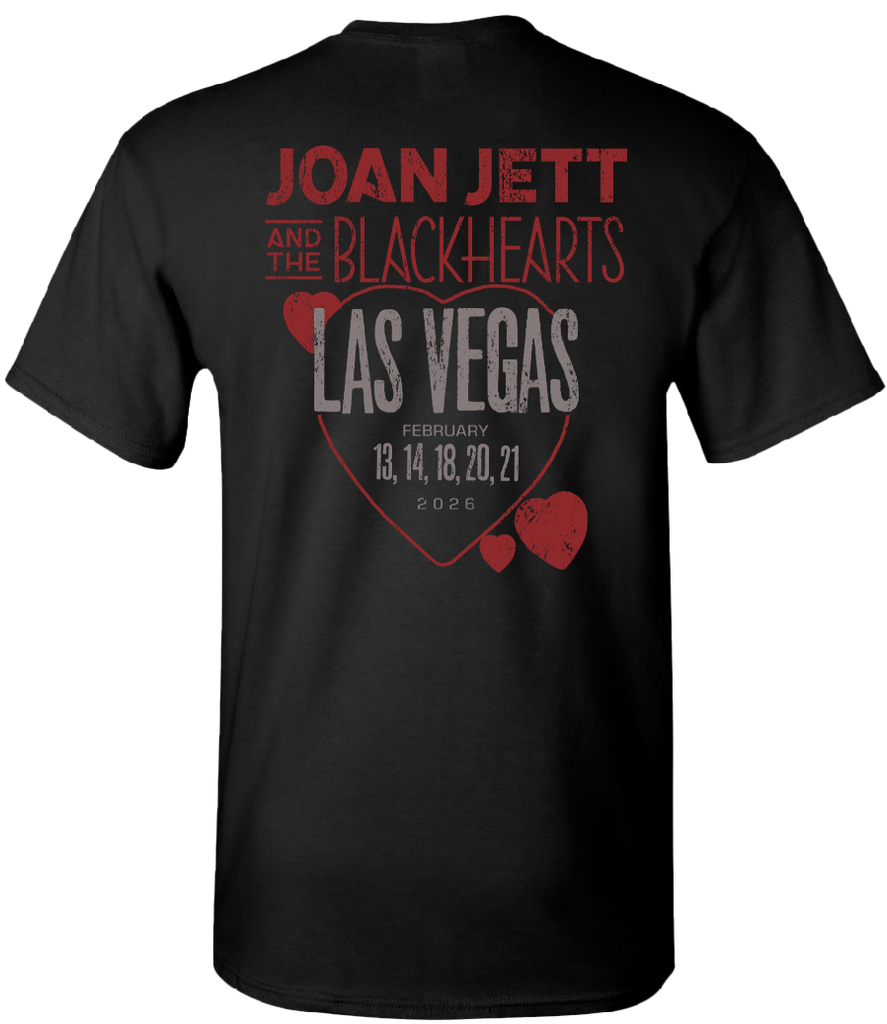 Joan Jett and the Blackhearts 2026 Vegas T-Shirt – Blackheart Records