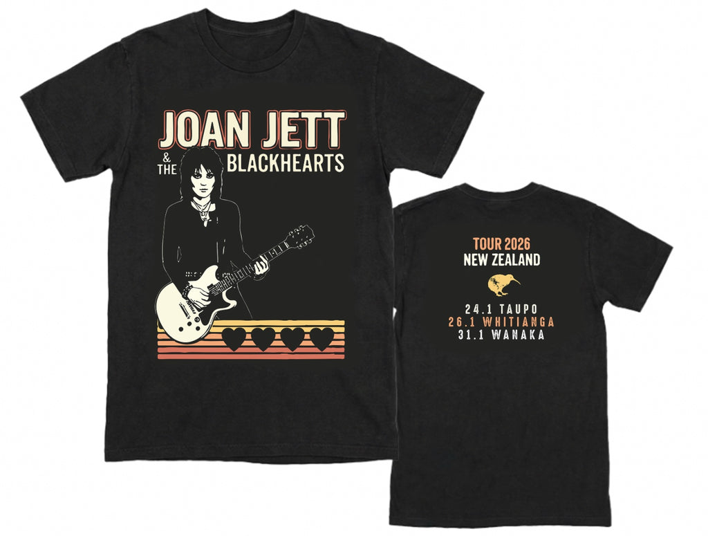 Joan Jett and the Blackhearts 2026 New Zealand Tour T-Shirt