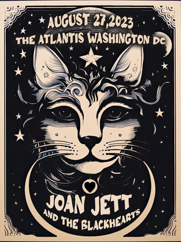 Joan Jett & the Blackhearts at The Atlantis Screen-Printed Poster (Limited Run)