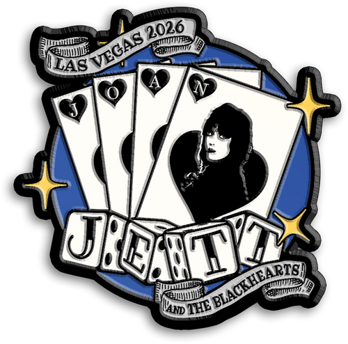 Joan Jett and the Blackhearts Vegas Cards Enamel Pin