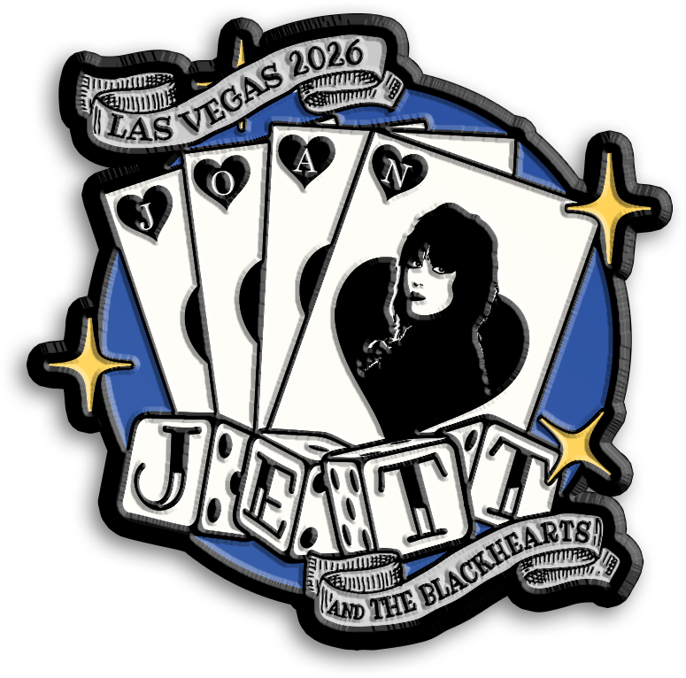 Joan Jett and the Blackhearts Vegas Cards Enamel Pin