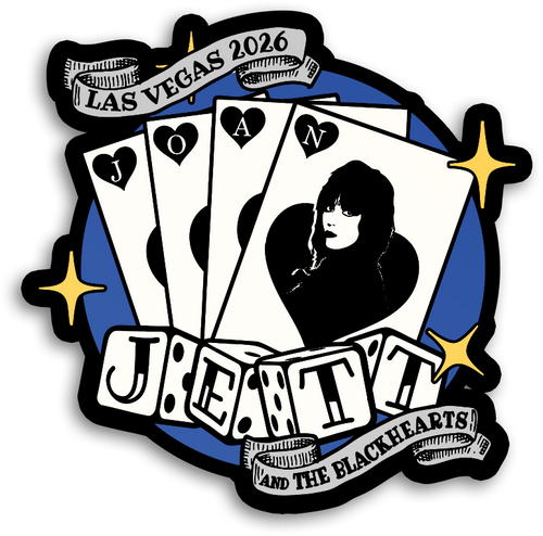 Joan Jett and the Blackhearts Vegas Cards Sticker