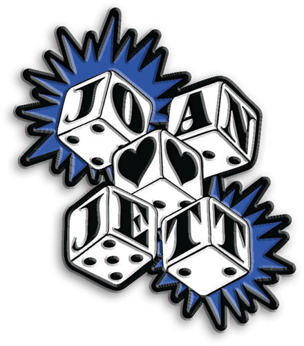 Joan Jett and the Blackhearts Vegas Dice Enamel Pin