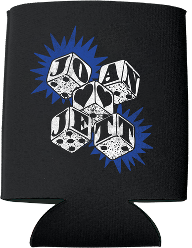 Joan Jett and the Blackhearts Vegas Blue Dice Koozie