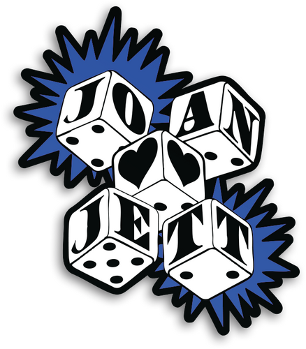 Joan Jett and the Blackhearts Vegas Dice Sticker