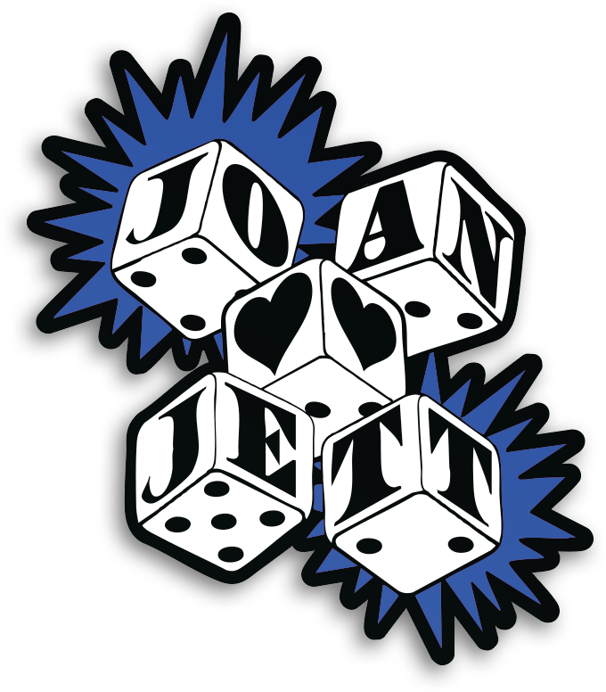 Joan Jett and the Blackhearts Vegas Dice Sticker