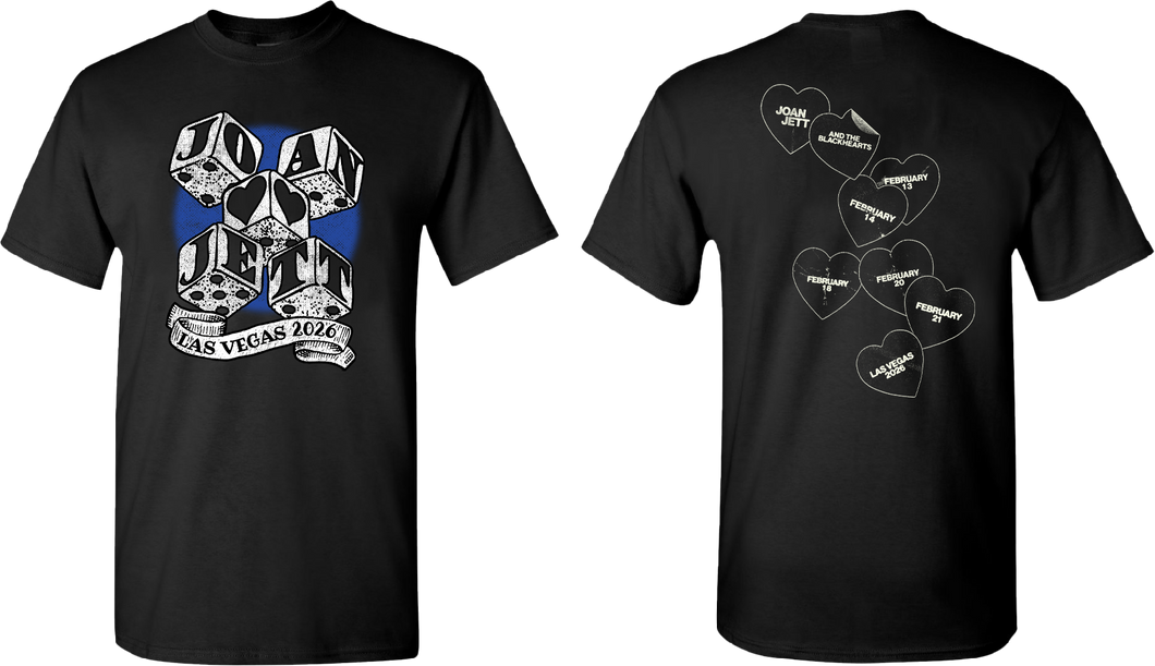 Joan Jett and the Blackhearts 2026 Vegas Dice T-Shirt