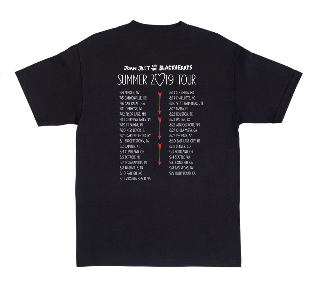 Joan Jett and the Blackhearts Summer 2019 Tour T-Shirt Joan Jett and the Blackhearts Summer 2019 Tour T-Shirt