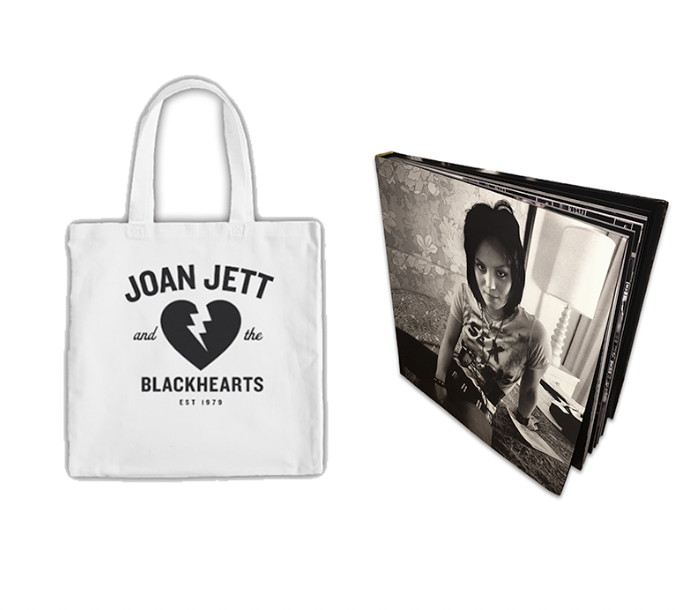 Joan Jett Book with Heart Tote Bag