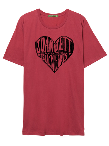 Joan Jett and the Blackhearts Red Heart Logo T-Shirt