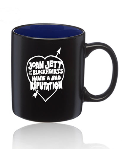 Joan Jett and the Blackhearts Have a Bad Reputation Black/Royal Blue Ceramic Mug